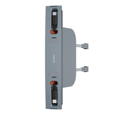 Bal-z Wiwu Wi-DS001 Tesla Uyumlu Type-C Lightning USB-A Akıllı Araç İçi Şarj İstasyonu 60W