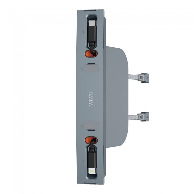 Wiwu Wi-DS001 Tesla Uyumlu Type-C Lightning USB-A Akıllı Araç İçi Şarj İstasyonu 60W Wiwu Wi-DS001 Tesla Uyumlu Type-C Lightning USB-A Akıllı Araç İçi Şarj İstasyonu 60W
