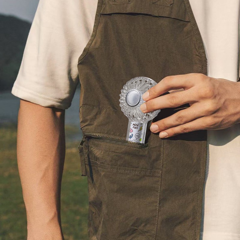 Bal-z Wiwu Wi-FS012 RGB Işıklı 3 Kademeli Portatif Mini Soğutucu El Fanı