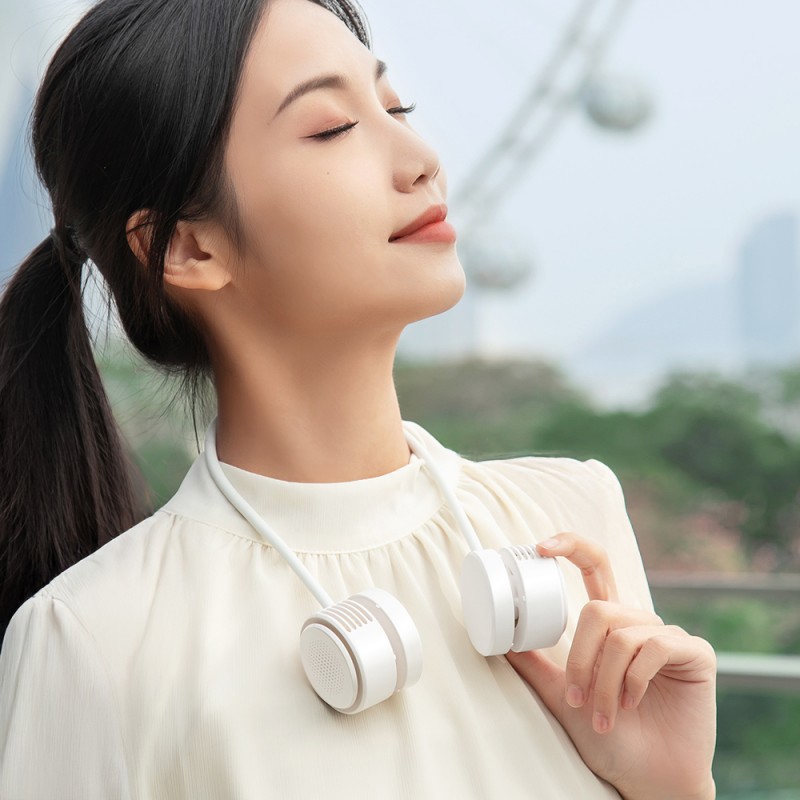 Bal-z Wiwu Wi-FS014 Twins Neck Taşınabilir Şarjlı Boyun Askılı Fan