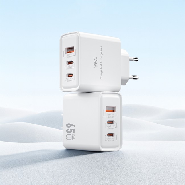 Wiwu Wi-G005 Essen Serisi GaN Tech PD Hızlı Şarj Özellikli Şarj Başlığı 65W Wiwu Wi-G005 Essen Serisi GaN Tech PD Hızlı Şarj Özellikli Şarj Başlığı 65W