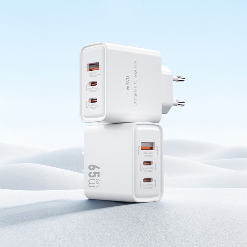 Bal-z Wiwu Wi-G005 Essen Serisi GaN Tech PD Hızlı Şarj Özellikli Şarj Başlığı 65W