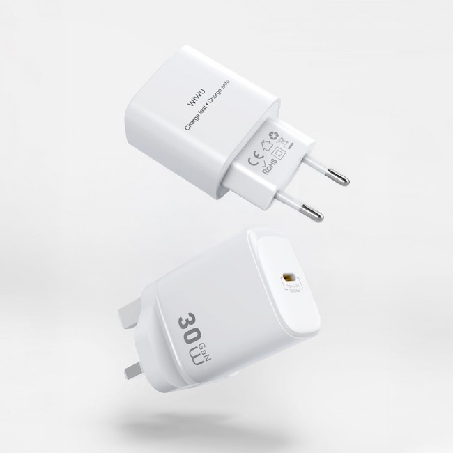 Wiwu Wi-G008 Essen Serisi GaN Tech PD Hızlı Şarj Özellikli Şarj Başlığı 30W Wiwu Wi-G008 Essen Serisi GaN Tech PD Hızlı Şarj Özellikli Şarj Başlığı 30W