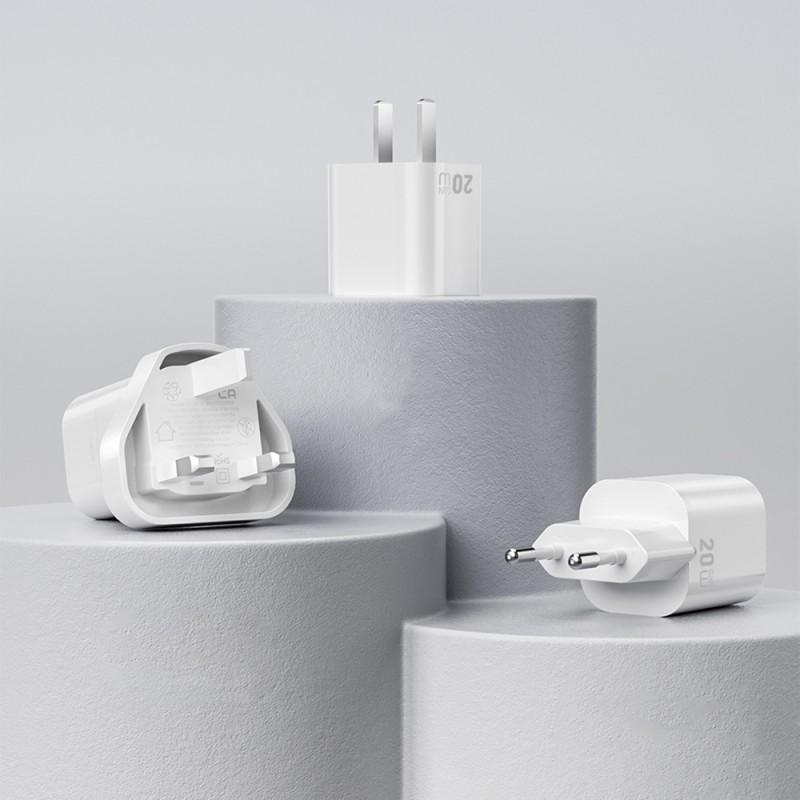 Bal-z Wiwu Wi-G014 Cube Serisi GaN Tech PD Hızlı Şarj Özellikli Mini Şarj Başlığı 20W