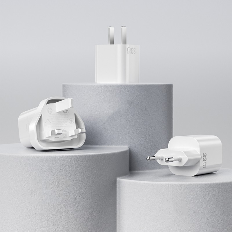 Bal-z Wiwu Wi-G015 Cube Serisi GaN Tech PD Hızlı Şarj Özellikli Mini Şarj Başlığı 33W