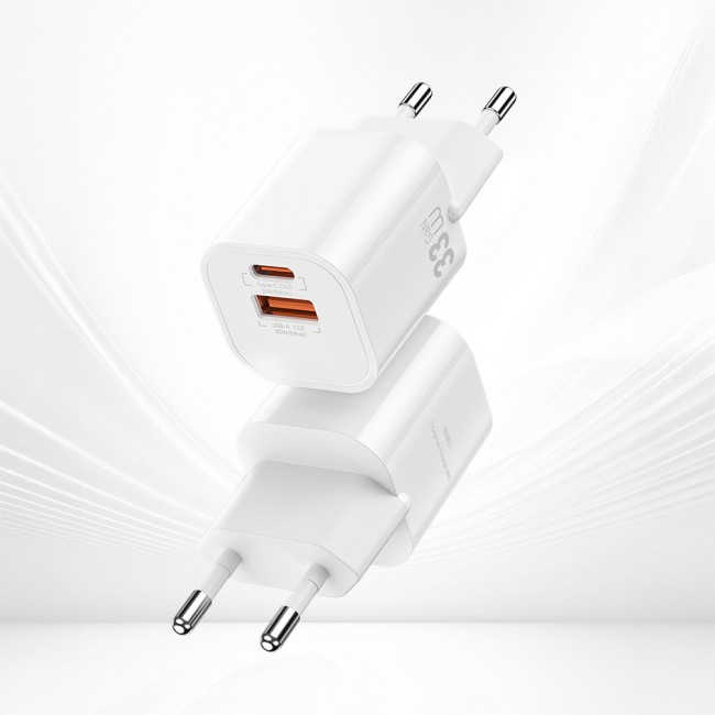 Wiwu Wi-G017 Cube Serisi Type-C PD & USB-A GaN Tech PD Hızlı Şarj Özellikli Mini Şarj Başlığı 33W Wiwu Wi-G017 Cube Serisi Type-C PD & USB-A GaN Tech PD Hızlı Şarj Özellikli Mini Şarj Başlığı 33W