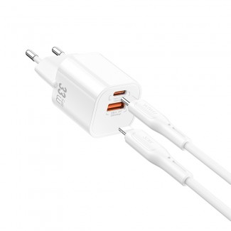 Wiwu Wi-G018 Cube Serisi Type-C to Lightning GaN Tech PD Hızlı Şarj Özellikli Kablolu Şarj Seti 33W Wiwu Wi-G018 Cube Serisi Type-C to Lightning GaN Tech PD Hızlı Şarj Özellikli Kablolu Şarj Seti 33W