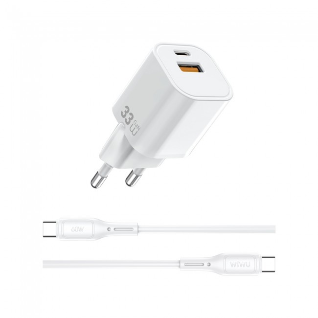 Wiwu Wi-G018 Cube Serisi Type-C to Type-C GaN Tech PD Hızlı Şarj Özellikli Kablolu Şarj Seti 33W Wiwu Wi-G018 Cube Serisi Type-C to Type-C GaN Tech PD Hızlı Şarj Özellikli Kablolu Şarj Seti 33W