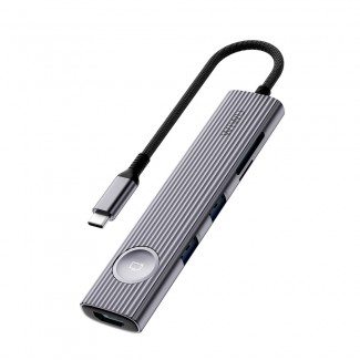 Wiwu Wi-HB8001 Travel Serisi 8in1 HDMI (4K@60Hz) Girişli 100W PD Type-C Hub Bağlantı İstasyonu Wiwu Wi-HB8001 Travel Serisi 8in1 HDMI (4K@60Hz) Girişli 100W PD Type-C Hub Bağlantı İstasyonu