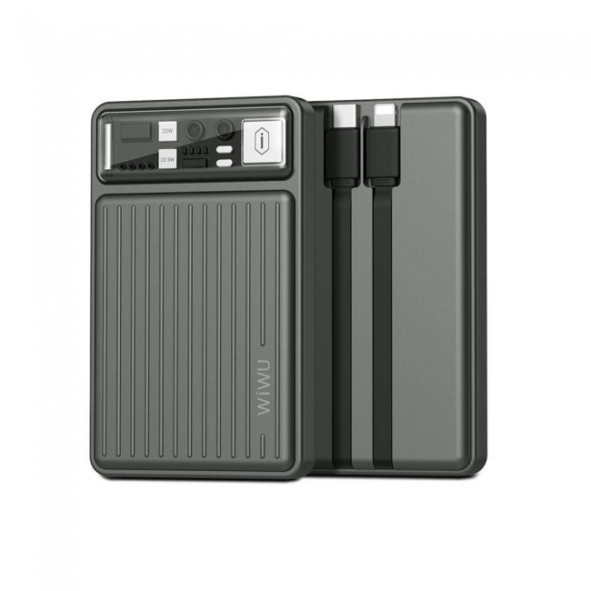 Wiwu Wi-P004 Trunk Serisi Type-C Lightning Çıkışlı Taşınabilir Powerbank PD 22.5W 10000mAh Wiwu Wi-P004 Trunk Serisi Type-C Lightning Çıkışlı Taşınabilir Powerbank PD 22.5W 10000mAh