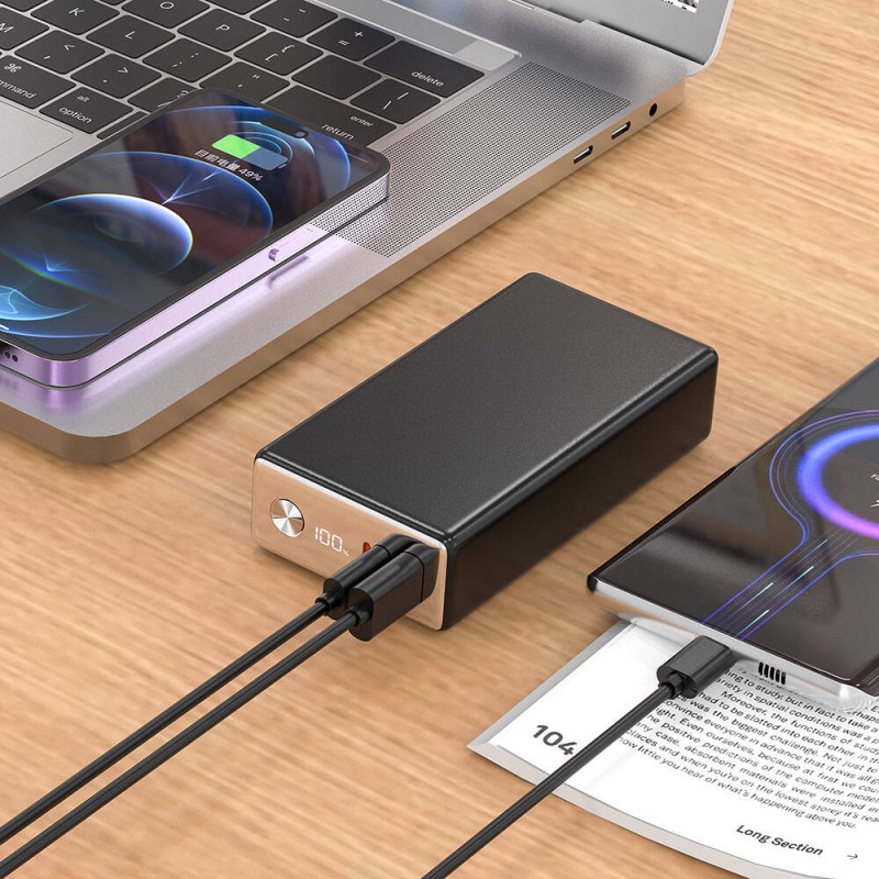 Bal-z Wiwu Wi-P006 Rock LED Ekranlı Taşınabilir Powerbank PD 20W 20000mAh