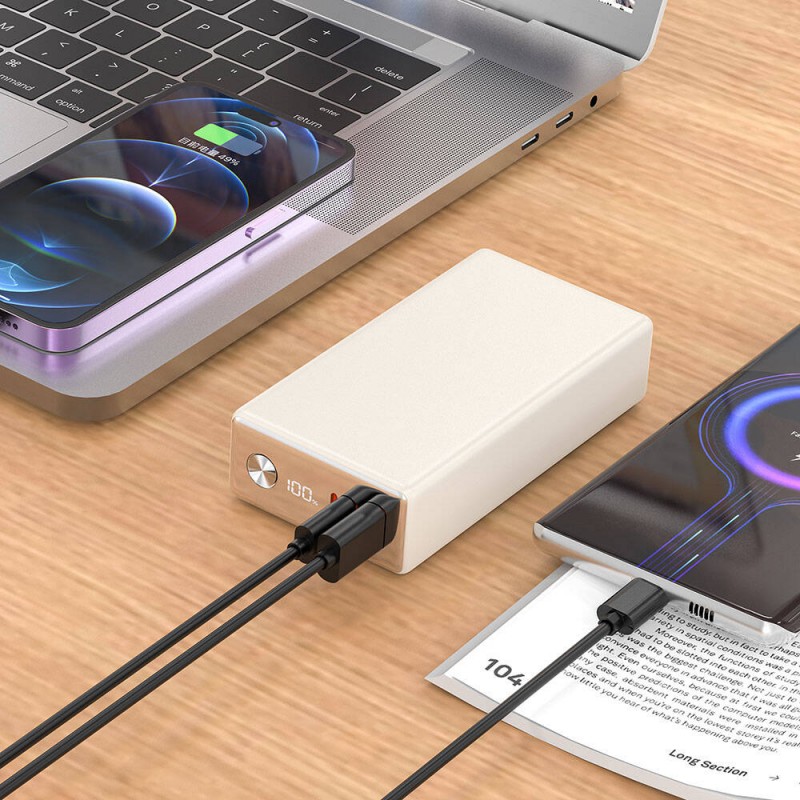 Bal-z Wiwu Wi-P006 Rock LED Ekranlı Taşınabilir Powerbank PD 20W 20000mAh