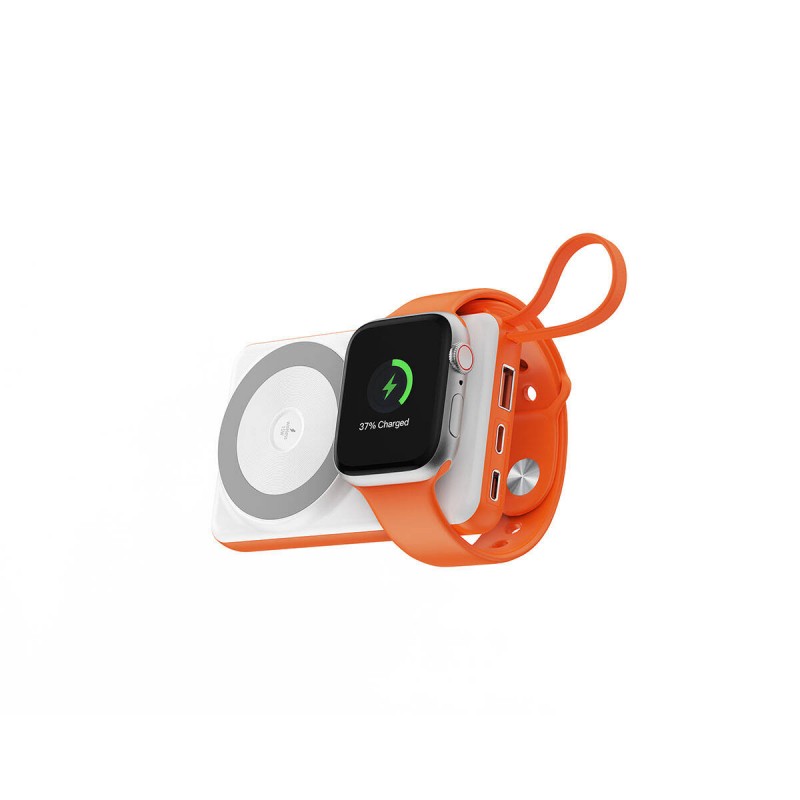 Bal-z Wiwu Wi-P007 LED Ekranlı Akıllı Saat Kablosuz Şarj Özellikli Taşınabilir Powerbank 10000mAh 22.5W