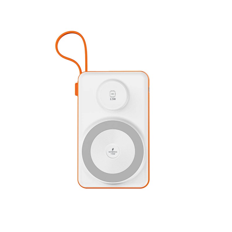 Bal-z Wiwu Wi-P007 LED Ekranlı Akıllı Saat Kablosuz Şarj Özellikli Taşınabilir Powerbank 10000mAh 22.5W