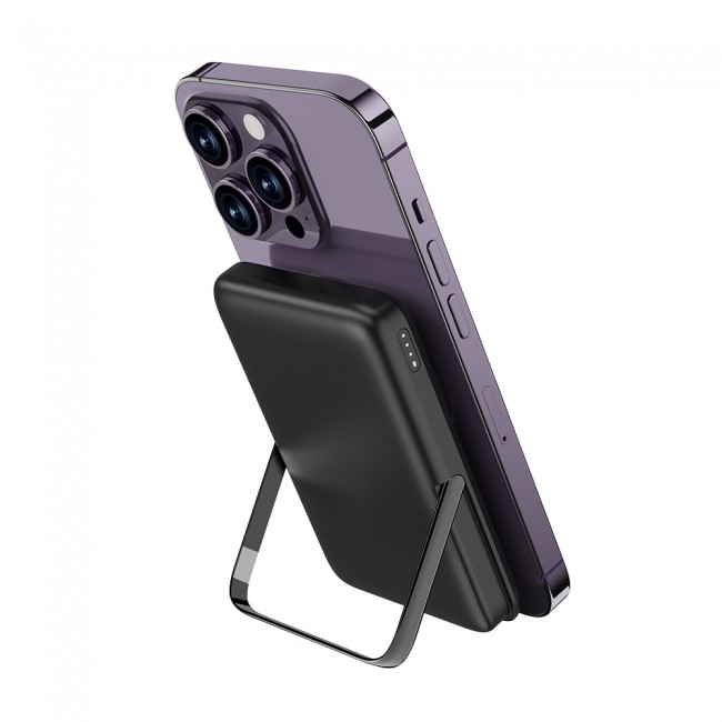 Wiwu Wi-P011 Gentleman Serisi LED Işık Göstergeli Standlı Kablosuz Powerbank 10.000mAh 15W Wiwu Wi-P011 Gentleman Serisi LED Işık Göstergeli Standlı Kablosuz Powerbank 10.000mAh 15W