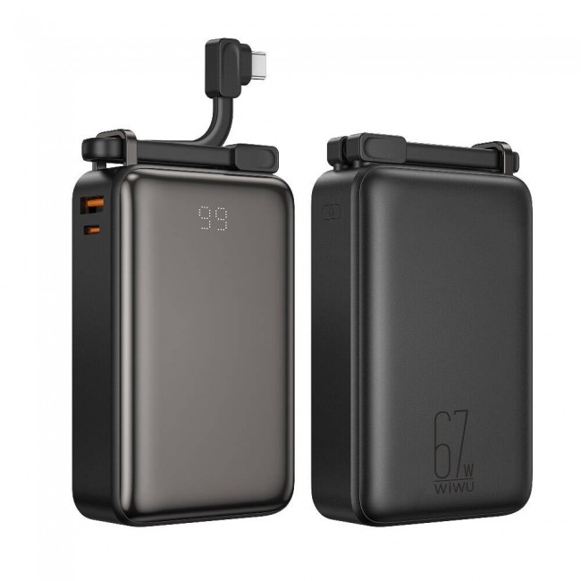 Wiwu Wi-P012 Tank Serisi Dijital Ekranlı Taşınabilir Powerbank 20000mAh 67W Wiwu Wi-P012 Tank Serisi Dijital Ekranlı Taşınabilir Powerbank 20000mAh 67W