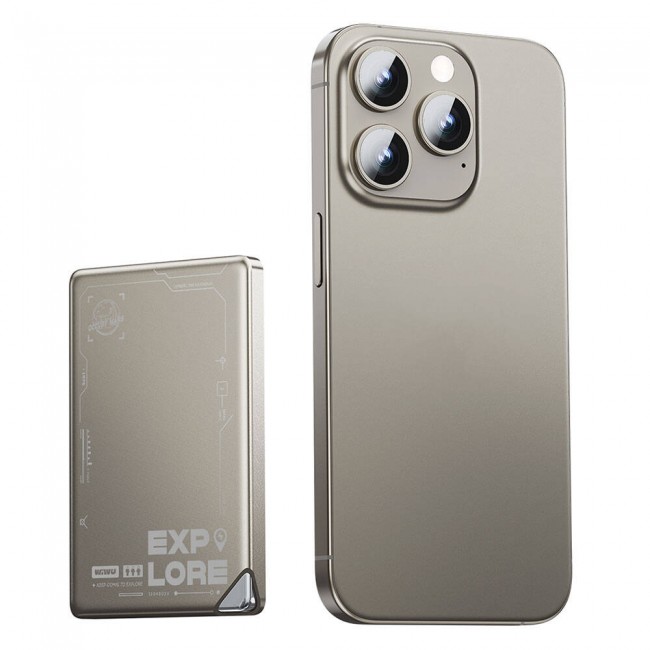 Wiwu Wi-P019 Ultra-Thin Explore Serisi Led Göstergeli Wireless Magsafe Powerbank 15W 5000mAh Wiwu Wi-P019 Ultra-Thin Explore Serisi Led Göstergeli Wireless Magsafe Powerbank 15W 5000mAh