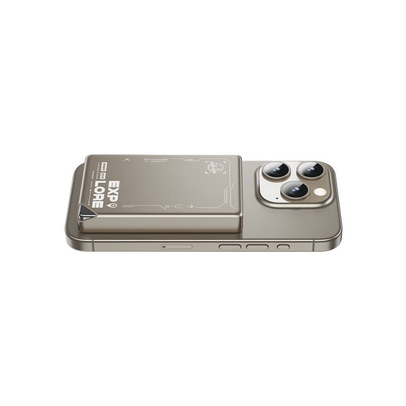 Bal-z Wiwu Wi-P020 Ultra-Thin Explore Serisi Led Göstergeli Wireless M-safe Powerbank 15W 10000mAh