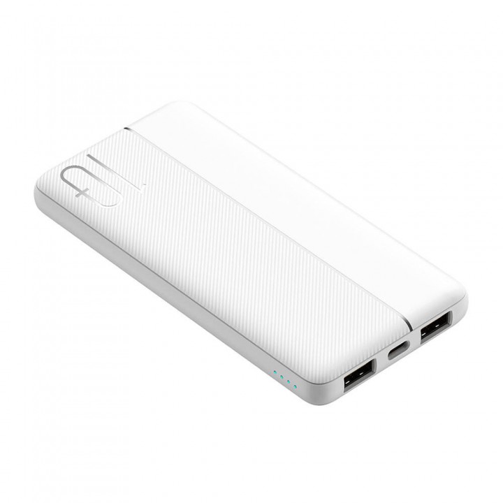 Wiwu Wi-P032 Dual USB-A ve Type-C PD LED Işık Göstergeli Taşınabilir Powerbank 10000mAh