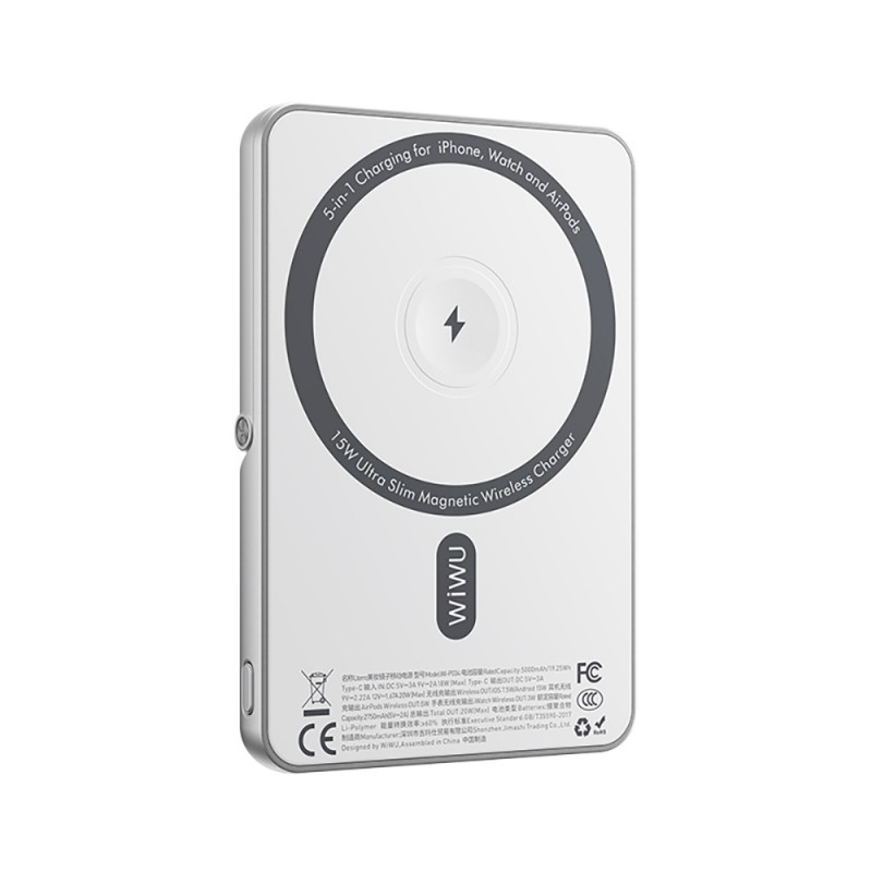 Bal-z Wiwu Wi-P034 Dijital LED Göstergeli Standlı Kablosuz Powerbank 5000mAh 15W