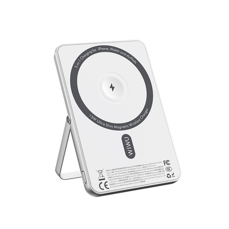 Bal-z Wiwu Wi-P034 Dijital LED Göstergeli Standlı Kablosuz Powerbank 5000mAh 15W