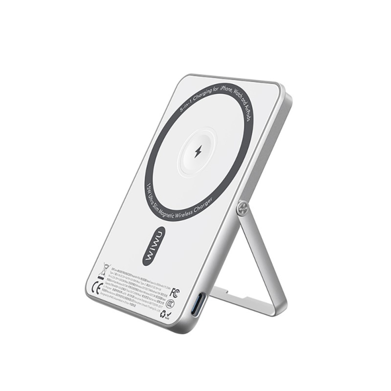 Bal-z Wiwu Wi-P034 Dijital LED Göstergeli Standlı Kablosuz Powerbank 5000mAh 15W