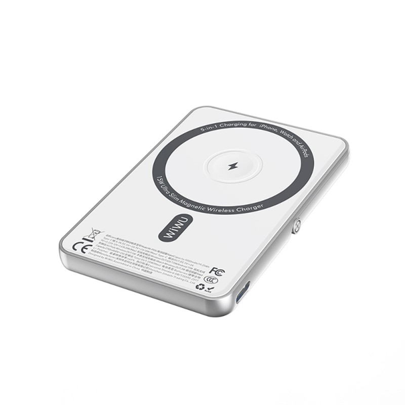 Bal-z Wiwu Wi-P034 Dijital LED Göstergeli Standlı Kablosuz Powerbank 5000mAh 15W