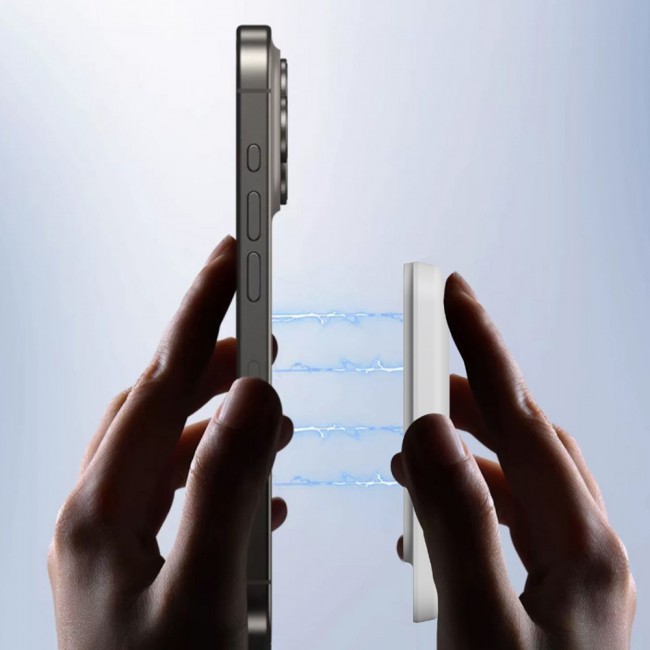 Wiwu Wi-P037 Qi Şarj Teknolojili LED Işık Göstergeli Magsafe Kablosuz Powerbank 5000mAh 15W Wiwu Wi-P037 Qi Şarj Teknolojili LED Işık Göstergeli Magsafe Kablosuz Powerbank 5000mAh 15W