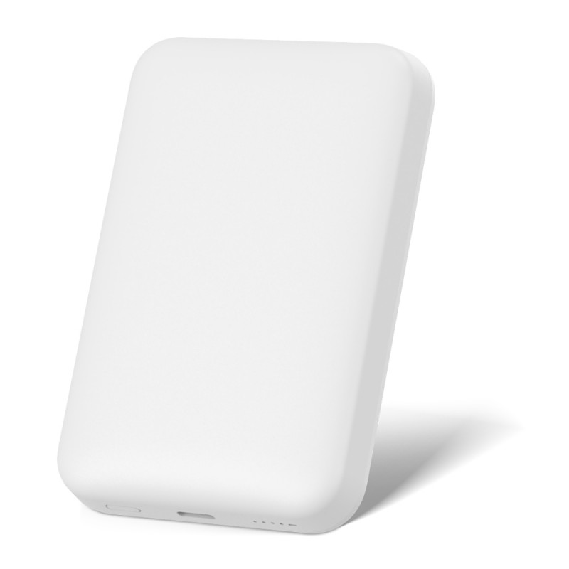 Bal-z Wiwu Wi-P037 Qi Şarj Teknolojili LED Işık Göstergeli M-safe Kablosuz Powerbank 5000mAh 15W