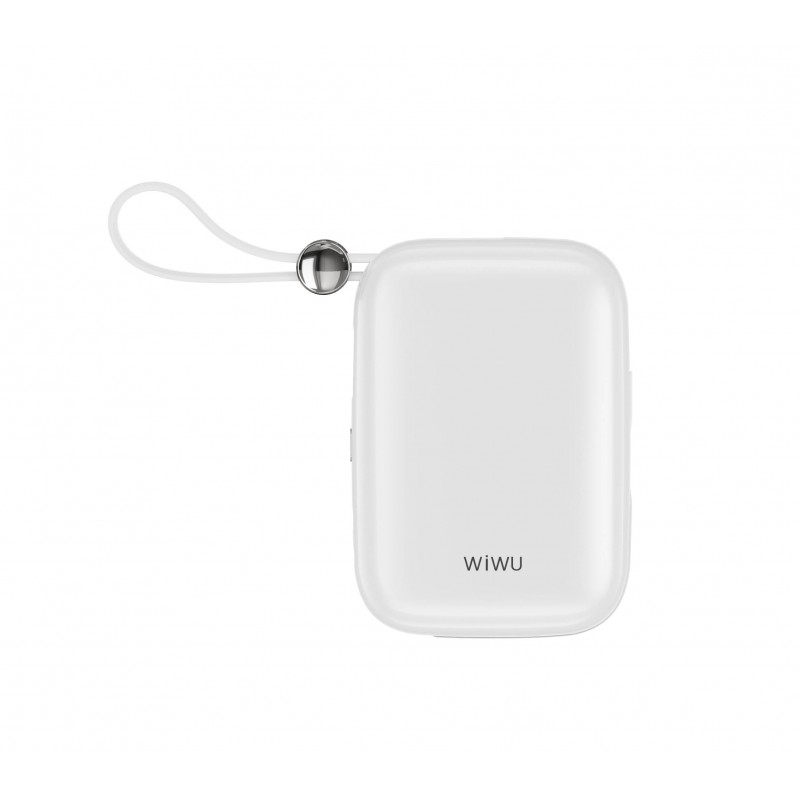 Bal-z Wiwu Wi-P042 Monaco Serisi Lightning ve Type-C Kablolu Dijital LED Göstergeli Askılı Powerbank 10000mAh