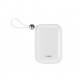 Wiwu Wi-P042 Monaco Serisi Lightning ve Type-C Kablolu Dijital LED Göstergeli Askılı Powerbank 10000mAh