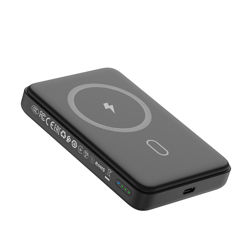 Bal-z Wiwu Wi-P043 LED Işık Göstergeli Standlı Taşınabilir M-safe Wireless Powerbank 10.000mAh 15W