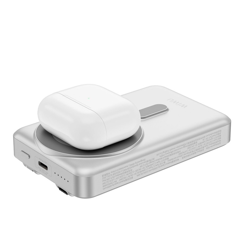 Bal-z Wiwu Wi-P056 Taşınabilir Wireless Şarj ve PD Hızlı Şarj Özellikli Powerbank 15W 10000mAh