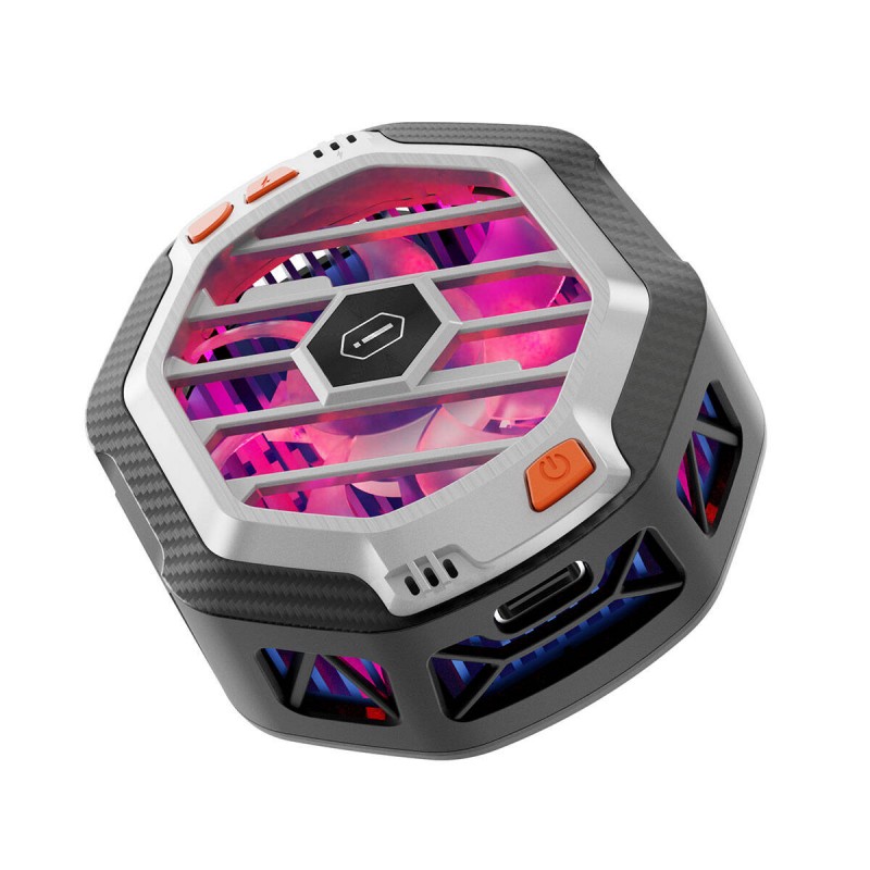 Bal-z Wiwu Wi-R001 15W M-safe Şarj Özellikli RGB Işıklı Telefon Soğutucu Fan