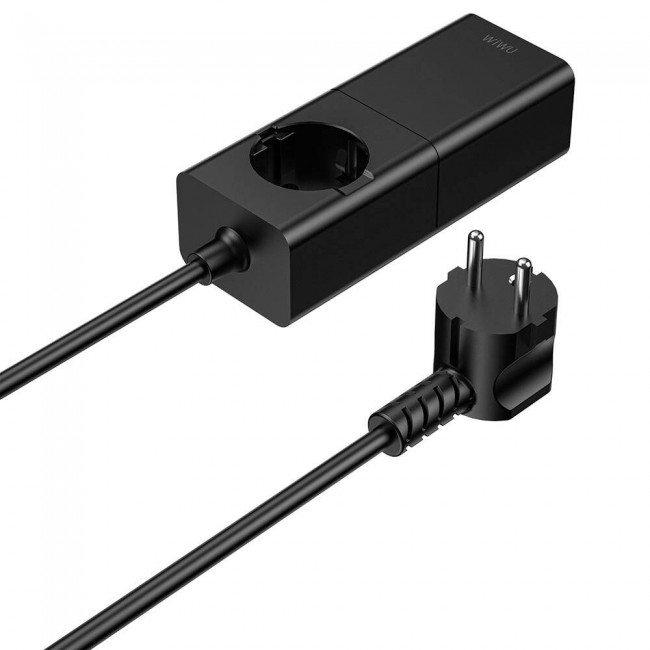 Wiwu Wi-S004 GaN Tech Çift Type-C ve Çift USB-A Girişli Priz 100W 150cm Wiwu Wi-S004 GaN Tech Çift Type-C ve Çift USB-A Girişli Priz 100W 150cm