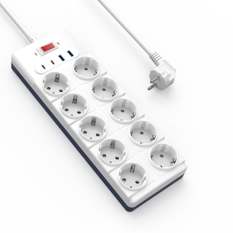 Bal-z Wiwu Wi-S008 20W GaN Tech Power Strip 14 in 1 Çoklu Priz 2M