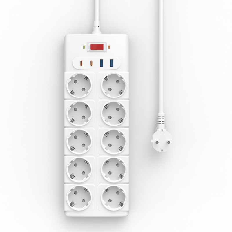 Bal-z Wiwu Wi-S008 20W GaN Tech Power Strip 14 in 1 Çoklu Priz 2M