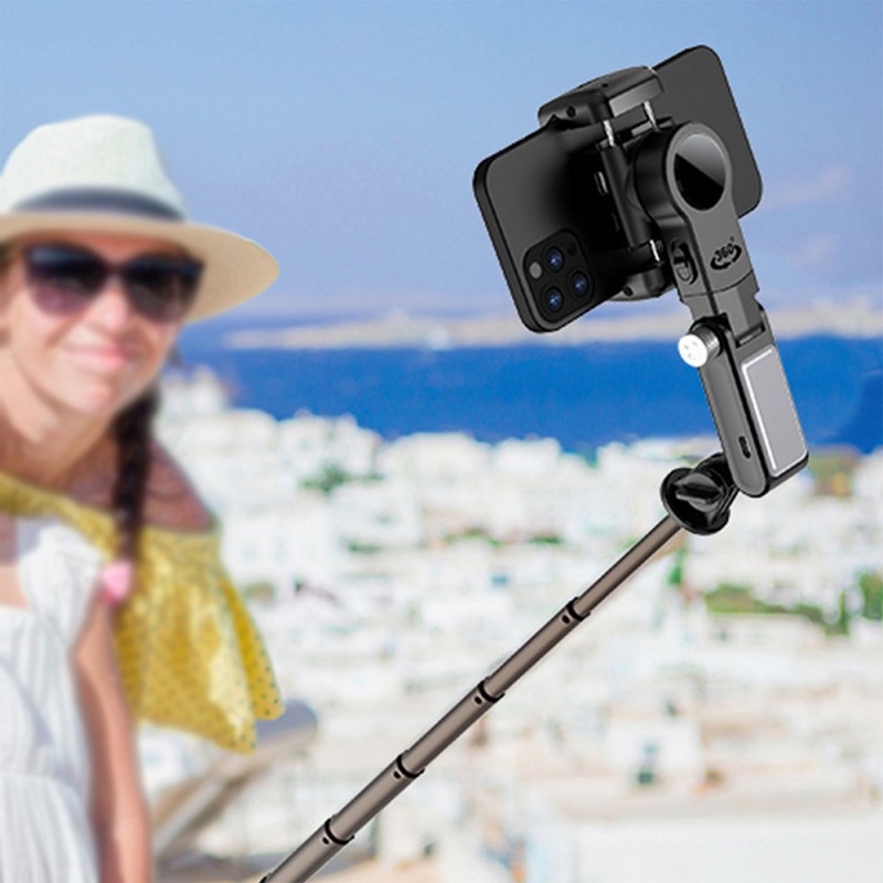 Bal-z Wiwu Wi-SE006 Çok Fonksiyonlu Işıklı Gimbal Sabitleyici Tripod Selfie Çubuğu