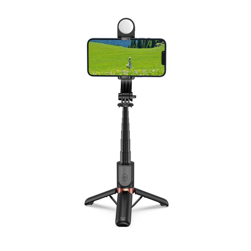 Bal-z Wiwu Wi-SE011 Dolgu Işıklı Teleskopik Tripod ve Mini Selfie Çubuğu