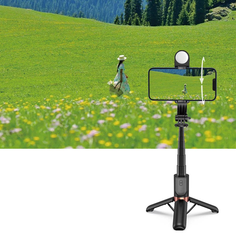 Bal-z Wiwu Wi-SE011 Dolgu Işıklı Teleskopik Tripod ve Mini Selfie Çubuğu