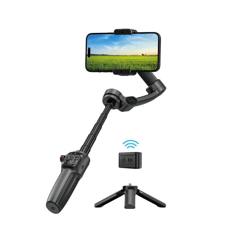 Bal-z Wiwu Wi-SE016 Yapay Zeka Destekli Canlı Yayın Dolgu Işıklı Gimbal Stabilizatör