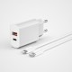 Wiwu Wi-U002 Quick Hızlı Şarj Başlığı Type-C to Lightning PD 20W Kablolu Şarj Seti Wiwu Wi-U002 Quick Hızlı Şarj Başlığı Type-C to Lightning PD 20W Kablolu Şarj Seti