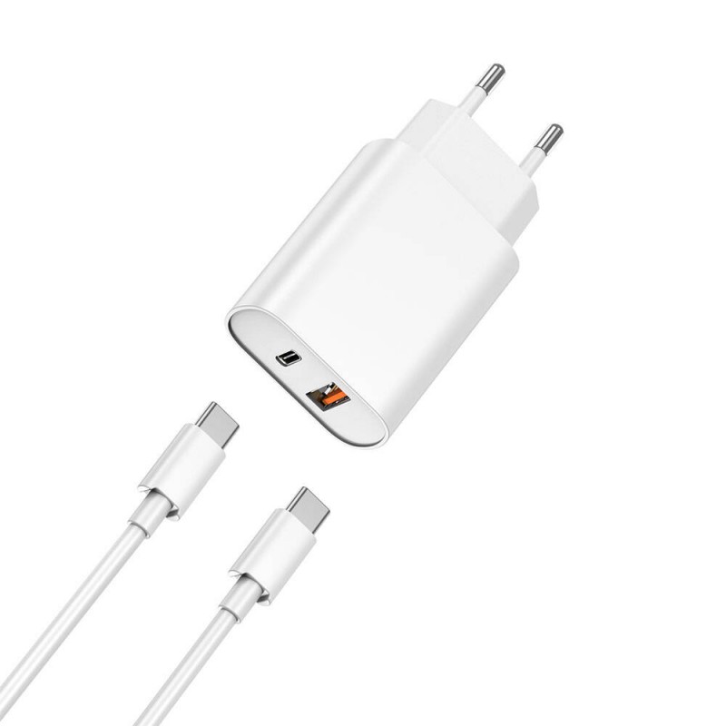 Bal-z Wiwu Wi-U002 Quick Hızlı Şarj Başlığı Type-C to Type-C PD 20W Kablolu Şarj Seti