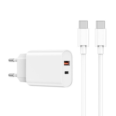 Bal-z Wiwu Wi-U002 Quick Hızlı Şarj Başlığı Type-C to Type-C PD 20W Kablolu Şarj Seti