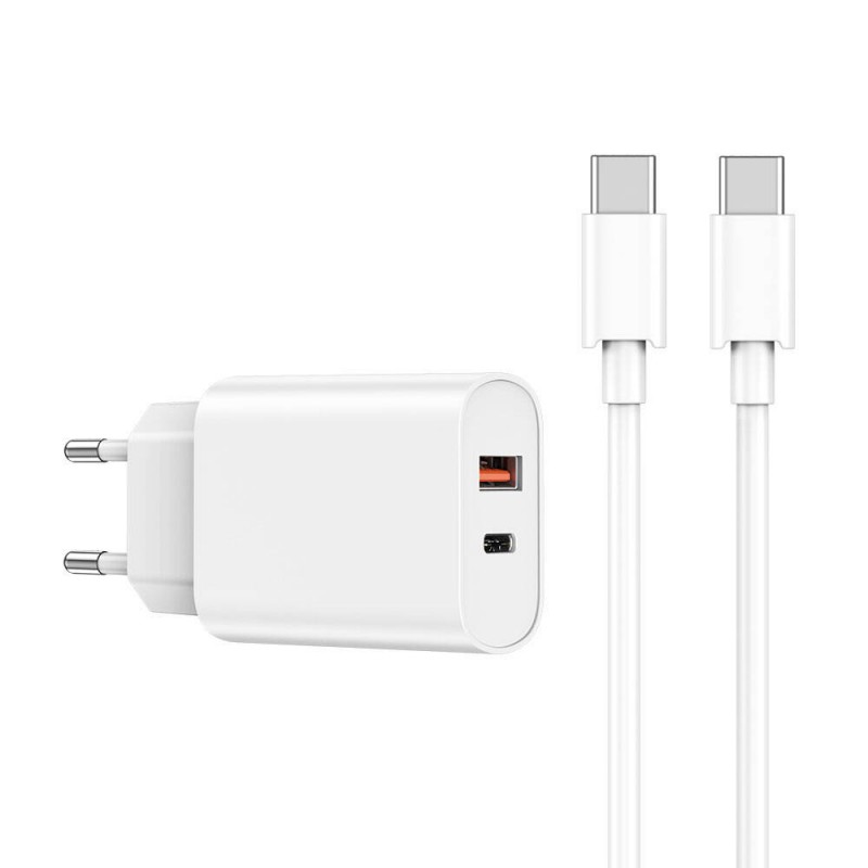 Bal-z Wiwu Wi-U002 Quick Hızlı Şarj Başlığı Type-C to Type-C PD 20W Kablolu Şarj Seti