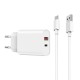 Wiwu Wi-U002 Quick Hızlı Şarj Başlığı USB-A to Type-C PD 20W Kablolu Şarj Seti Wiwu Wi-U002 Quick Hızlı Şarj Başlığı USB-A to Type-C PD 20W Kablolu Şarj Seti