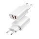 Wiwu Wi-U003 Quick 2.1A Çift USB Çıkışlı Hızlı Şarj Başlığı Adaptörü Wiwu Wi-U003 Quick 2.1A Çift USB Çıkışlı Hızlı Şarj Başlığı Adaptörü