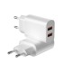 Wiwu Wi-U003 Quick 2.1A Çift USB Çıkışlı Hızlı Şarj Başlığı Adaptörü Wiwu Wi-U003 Quick 2.1A Çift USB Çıkışlı Hızlı Şarj Başlığı Adaptörü