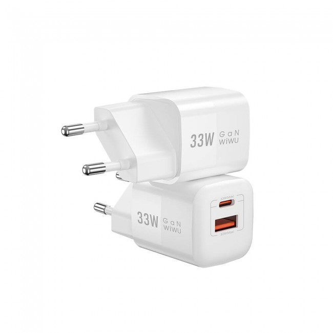 Wiwu Wi-U008 GaN Tech PD Hızlı Şarj Özellikli QC 3.0 Seyahat Şarj Başlığı 33W Wiwu Wi-U008 GaN Tech PD Hızlı Şarj Özellikli QC 3.0 Seyahat Şarj Başlığı 33W