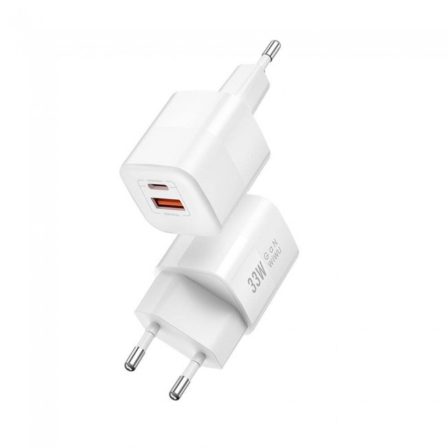Wiwu Wi-U008 GaN Tech PD Hızlı Şarj Özellikli QC 3.0 Seyahat Şarj Başlığı 33W Wiwu Wi-U008 GaN Tech PD Hızlı Şarj Özellikli QC 3.0 Seyahat Şarj Başlığı 33W